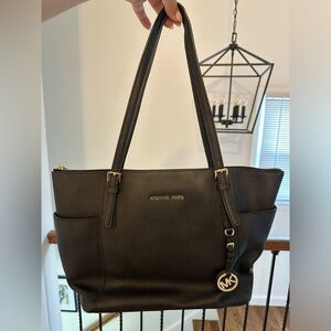 Black Leather Michael Kors purse